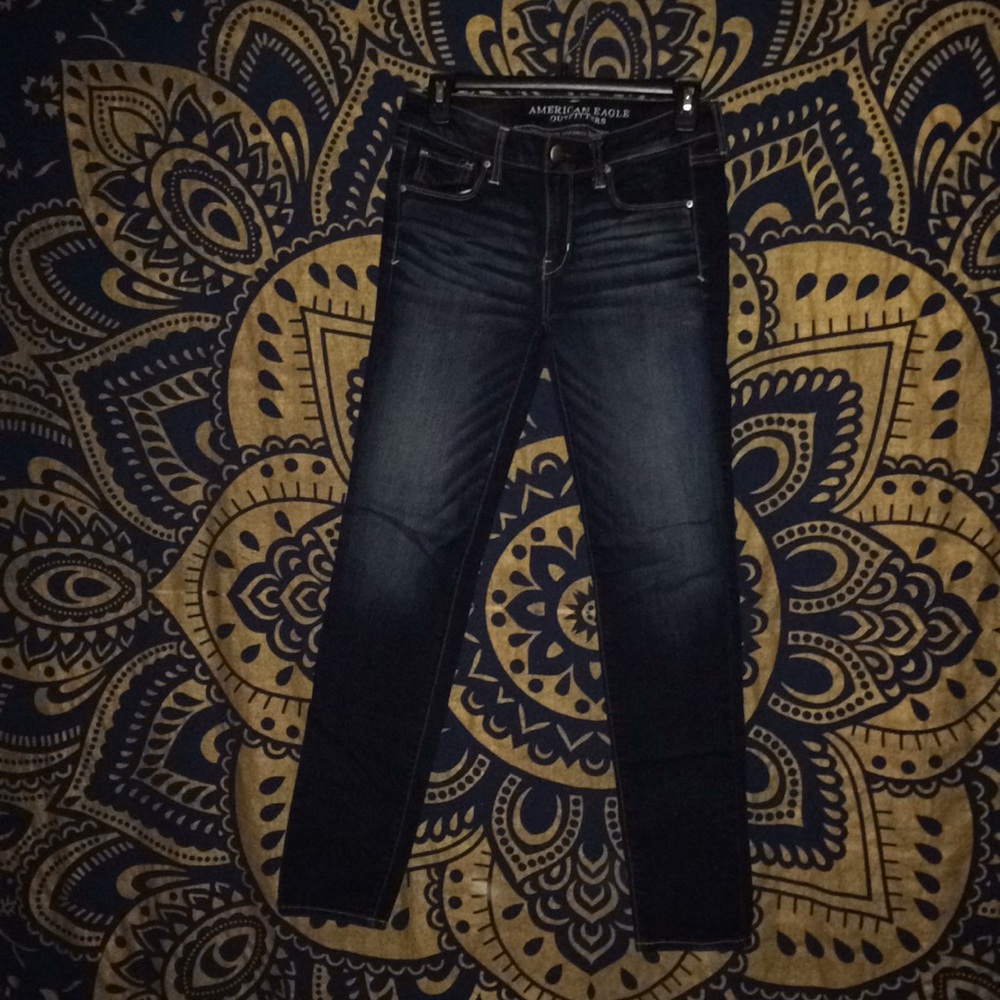 Dark wash skinny American Eagle jeans